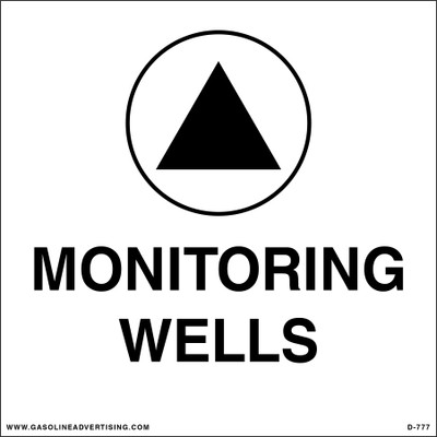 D-777 API Color Coded Decal - MONITORING WELLS