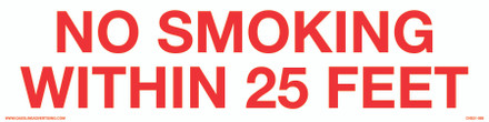 CVD21-089 - NO SMOKING DECAL