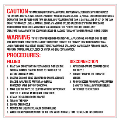 CAS20-083-T1UNLD - CAUTION WARNING PROCEDURES Aluminum Sign