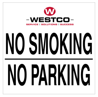 CAS20-071 - NO SMOKING NO PARKING Aluminum Sign