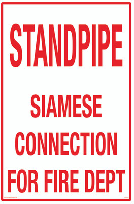 CAS20-011 - STANDPIPE Aluminum Sign