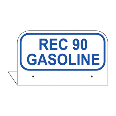 CFPI-REC90 -  3.5" x 2.625" Fpi Pipe ID Tag "Rec 90 Gasoline"