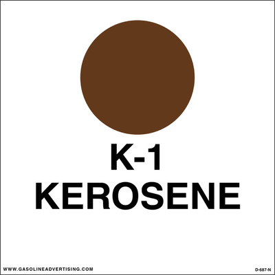 D-687-N API Color Coded Decal - K-1 KEROSENE