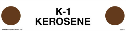 D-373-N Pump Ad. Panel Decal - K-1 KEROSENE
