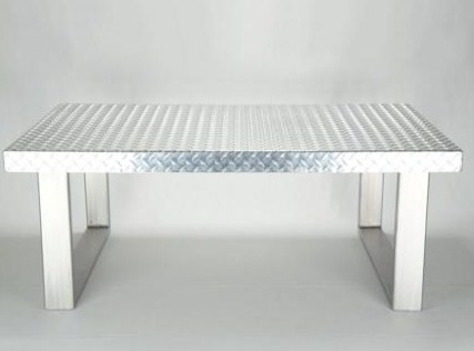 furniture covered with diamond plate