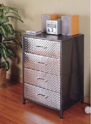 Furniture refinished with diamond plate
