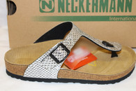 Neckermann N2602 Thong Pewter Snake SIZE 41/10
