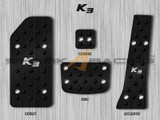 2014+ Forte-K3 Aluminum Pedal Set - Black Edition
