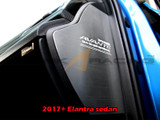 2017+ Elantra Brushed Aluminum Dashboard Side Molding