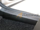 Carbon Fiber Style Fabric Door Sill Protector Set - Various Applications
