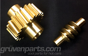 GruvenParts Brass Power Seat Height Adjustment Gears - Worm and Spur