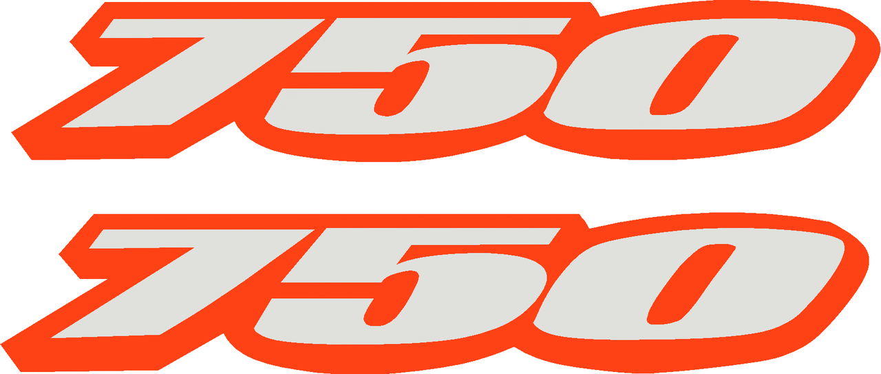 SUZUKI GSXR 750 TAIL DECAL STICKER 145mm Collideascope