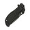 Zero Tolerance Folding Blade Knife, Black G10 Handle, Blackwash Plain Edge 0350BW clip side