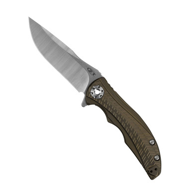 Zero Tolerance RJ Martin, Stonewashed/Satin CPM 20CV Blade, Ano Bronze Ti Handle, 0609, front
