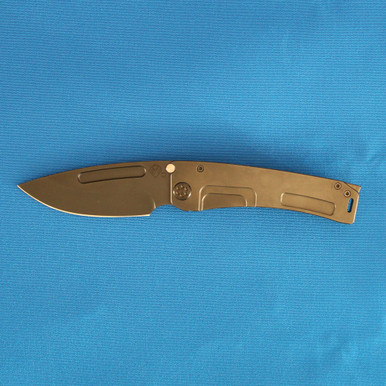 Medford Knife & Tool Marauder-H, All PVD Black Out Special, D2 Blade FRONT