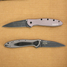 Kershaw Leek Gray 1660GRYBW, Plain Edge, Speed Safe, Brand New, Factory 2nd