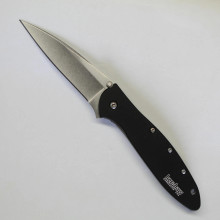 Kershaw Leek Black/SW, 1660SWBLK, Plain Edge, Speed Safe, Brand New, Factory 2nd