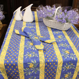 Cicada 155x350cm 12Seats French Tablecloth Made in France 