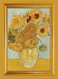 Van Gogh Turnesol /Sunflowers Tea Towel Made in France