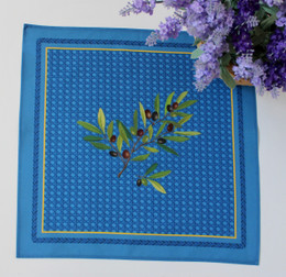 Nyons Blue Serviette Napkin Made in France