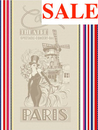 Cabaret Jacquard Tea Towel Made in France