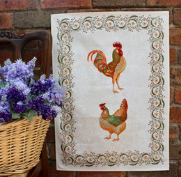 Chanteclair French Tea Towel Made in France