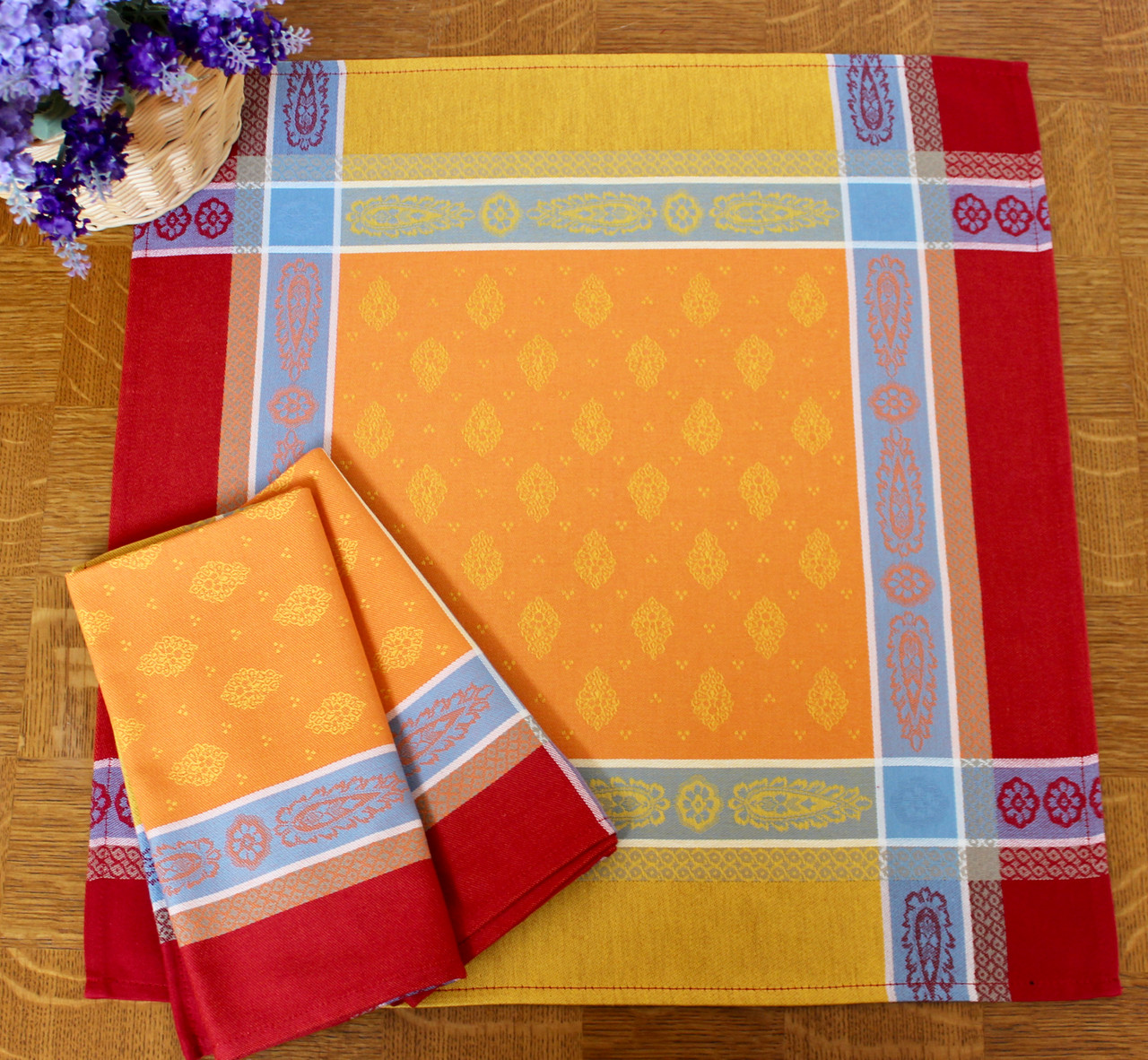 Vaucluse Carmen French Jacquard Napkin Made in France