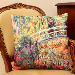 Monet Japanese Bridge French Cushion Cover Made in France