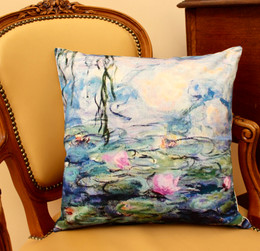 Monet Water Lilies French Cushion Cover Made in France