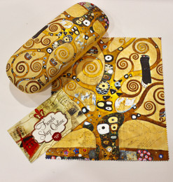 Gustav Klimt Tree of Life Hard Glasses Case with Microfibre Cloth
