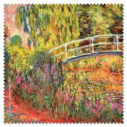 Claude Monet Japanese Bridge Microfiber Cleaning Cloth Made in France