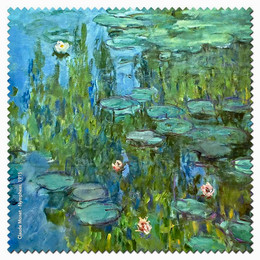 Claude Monet Nymphas Microfiber Cleaning Cloth Made in France