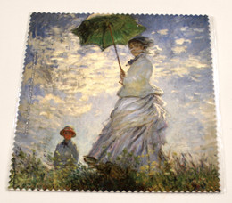 Claude Monet Woman with a Parasol Microfiber Cleaning Cloth Made in France