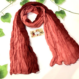 Wrinkle Scarf Ombre Rose Wood