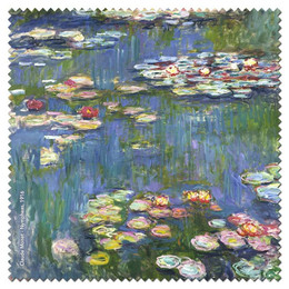 Claude Monet Nympheas 1916 Microfiber Cleaning Cloth Made in France