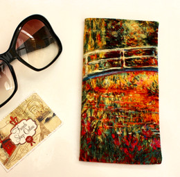 Claude Monet Japanese Bridge Soft Velour Sunglasses Pouch Made in France