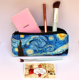 Vincent van Gogh Starry Night Velour Cosmetic/Pencil/Glasses Case Made in France