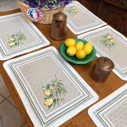 Menton Jacquard Tapestry Style Placemat Made in France