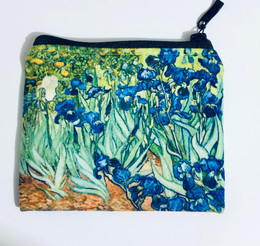 Vincent van Gogh Irises Velour Coin Purse Made in France