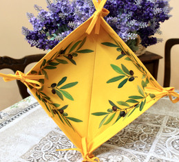 French Bread Basket Nyons Yellow Made in France
