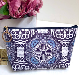 Chic Cosmetic Bag - Blue Mosaica