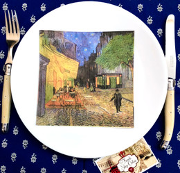 Cafe Terrace Vincent Van Gogh Paper Napkins