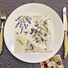 Lavender and Olives from Provence Paper Napkins