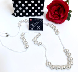 White Pearls Necklace 48cm long 