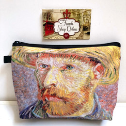 Vincent Van Gogh Self Portrait with Yellow Hat Cosmetic bag