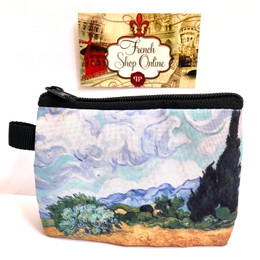 Vincent van Gogh Wheat Field with Cypesses Coin Purse