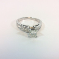 1.01ct Princess Engagment Ring