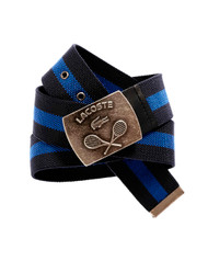 Lacoste Blue & Black Canvas Belt