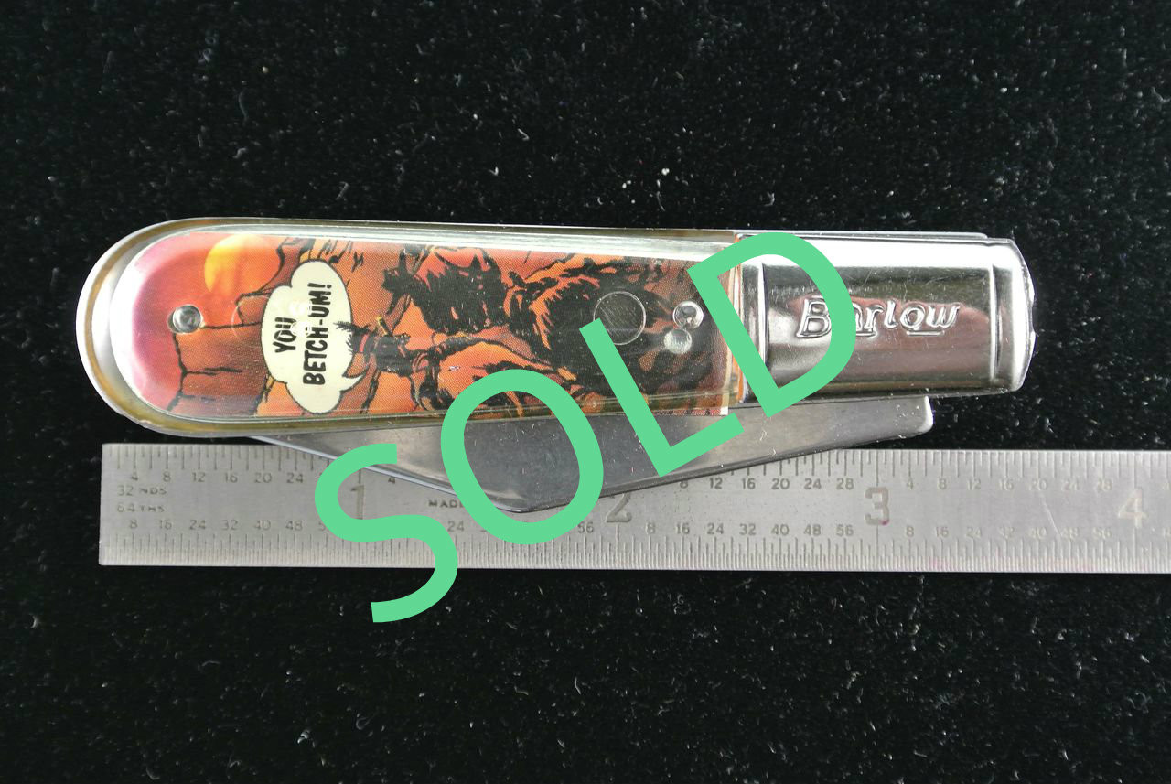 Vintage Red Ryder Cowboy Novelty Folding Pocket Knife