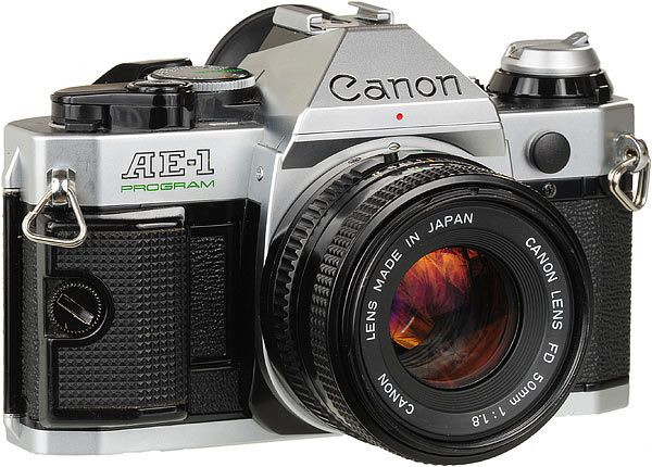 Vintage Canon Ae 1 Program 35mm Film Slr Camera Bundle Dinosaurs Roses Llc